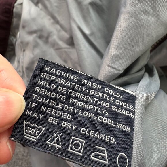 London Fog Jacket Womens Plum Large Windbreaker Oversized Baggy Gorpcore Sporty - Picture 4 of 13